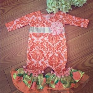 Adorable Giggle Moon Shortall Romper Outfit